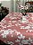 Toalha de Mesa Floral Rosê Pvc Térmica 1,40m Cozinha Decoração - Imagem 4