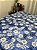 Toalha de Mesa Floral Azul Pvc Térmica 1,40m Cozinha Decoração - Imagem 3