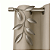 kit 2 Ponteiras de Cortina Folhas Elegante Para Varão 28mm Decoração Casa - Imagem 2