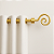 Kit 2 Ponteiras Para Cortina Caracol 19mm Decoração Casa e Sala - Imagem 8