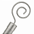 Kit Ponteiras Para Cortina Caracol 28mm Decoração Casa e Sala - Imagem 4