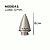 KIT 2 Ponteira de Cortina Cone 19mm Decoração Casa Sala - Imagem 2