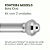 Kit 2 Ponteiras Para Cortina Bola Oca 28mm (varão grosso) Decoração Casa e Sala - Imagem 2