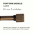 KIT 2 Ponteiras de Cortina Cubo Quardada 19mm (varão fino) Decoração Casa - Imagem 3