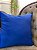 Capa de Almofada Lisa Azul Jeans 45x45cm Zíper - Imagem 3
