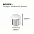 Kit 2 Ponteiras Para Cortina Tampa Redonda 19mm (varão fino) Decoração Casa e Sala - Imagem 4