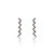 Brinco De Prata Estilo Ear Cuff Zig Zag - Imagem 1