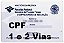 CPF  1a.  e  2a.  Vias - Imagem 1