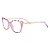 Armação para óculos de grau gatinho - Queijadinha - Rosa cristal - Imagem 1