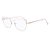 Armação para óculos de grau gatinho - Iara - Prata/Branco - Imagem 1