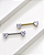 Piercing Barbell com Coração - Titânio - Imagem 1