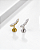 Piercing Labret Cluster Navet 3 Zircônias - Titânio - Imagem 1