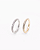 Piercing Argola Slim com Zircônias - Ouro 14k - Imagem 1
