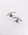 Piercing Labret com Cluster Slim de Zircônias - Ouro 14k - Imagem 1