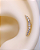 Piercing Labret com Cluster Slim de Zircônias - Ouro 14k - Imagem 2