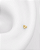 Piercing Labret com Mini Trinity Ball - Ouro 14k - Imagem 2
