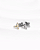 Piercing Labret com Mini Trinity com Zircônias - Ouro 14k - Imagem 1