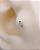 Piercing Labret com Zircônia Navet - Ouro 14k - Imagem 2