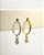 Piercing Argola com Zircônias e Pingente - Titânio - Imagem 1