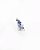 Piercing Labret Classic Azul - Ouro 14k - Imagem 1