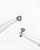 Piercing Labret Coração com Zircônias - Titânio - Imagem 3