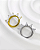 Piercing Argola com Zircônias Trilliant - Titânio - Imagem 1