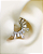 Piercing Argola com Zircônias Raio de Sol - Titânio - Imagem 4