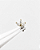 Piercing Labret Pétale Moissanite - Ouro 18k - Imagem 2