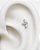 Piercing Labret Pétale Moissanite - Ouro 18k - Imagem 3