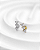 Piercing Labret Triplo Coração - Titânio - Imagem 1