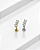 Piercing Labret Triplo Coração - Titânio - Imagem 4