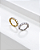 Piercing Argola com Zircônias Bold - Titânio - Imagem 1
