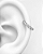 Piercing Argola com Zircônias Bold - Titânio - Imagem 4