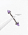 Piercing Barbell com Ametista - Titânio - Imagem 3