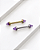 Piercing Barbell com Ametista - Titânio - Imagem 2