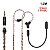 Cabo De Fone De Ouvido Trn Redchain 2pin-s Para Usb-c com Microfone - Imagem 2