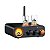 Amplificador Fosi MC331 Híbrido DAC Bluetooth 105W RMS com VU Meter e Valvulas 5654W HiFi - Imagem 1