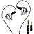 Fone de Ouvido TRN Shell In-Ear Híbrido com Drivers Dinâmicos e Planar, Bicos Intercambiáveis e Cabo Prateado - Imagem 1