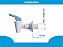 Kit 2 Torneiras Branca Alavanca Azul Bebedouro IBBL PFN 2000 - Imagem 5