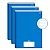 Caderno Brochura 1/4 Capa Dura Stiff 96fls Azul - Jandaia - Imagem 1