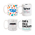Conjunto 4 Canecas Cilindricas Love Neutras 300ml - Uatt - Imagem 1