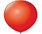 Balão 7 Liso Com 50 Vermelho Quente - São Roque - Imagem 2