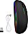 Mouse Sem Fio Recarregavel Bateria Interna Wireless Bluetooth Usb Ergonômico Led Rgb Dpi - Imagem 7