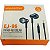 Fone de Ouvido Hmaston Intra Auricular Com Microfone P2 Stereo EJ 96 EJ96 - Imagem 1