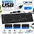 Teclado Para Computador ou Notebook com Fio Entrada USB - Imagem 1