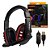 Fone Gamer com Microfone Lehmox P2 com Adaptador Pc Celular Ps3 Ps4 Xbox One NVD - Imagem 1