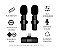 Microfone Lapela Duplo Wireless K9 Tipo C SmartPhone Android - Imagem 3