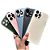 Capa Iphone Glass Acrilico Premium Fosca Cromada Iphone 11 12 13 14 15 16 Pro Max CORES VARIDAS - Imagem 5