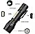 Mini Lanterna LED Recarregável Manual Tática 3 Modos de Iluminação USB Regulagem de Zoom Função Lampião - Imagem 2