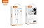 Cabo 2 em 1 Turbo KRIDI KD-05 USB-A para Lightning 20W + USB-C Tipo-C 30W Nylon 1,2 Metros - Imagem 2